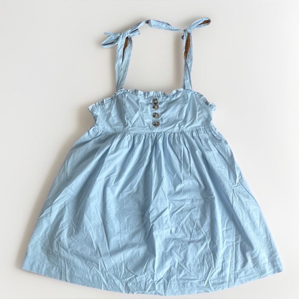 Urban Outfitters Baby Blue Babydoll Dress, Size Medium, Fairy Y2K Ruffled Bows